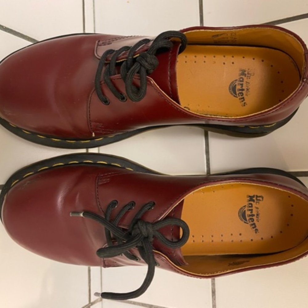Dashing Dark Red Doc Martens shoes - Picture 3 of 3